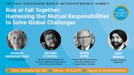 OneShared.World: 2021 Rise or Fall Together - Interdependence Summit