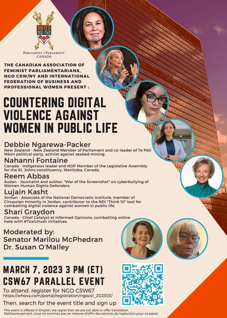 CSW67 - Parallel Event BPW Susan O'Malley on Digital Violence