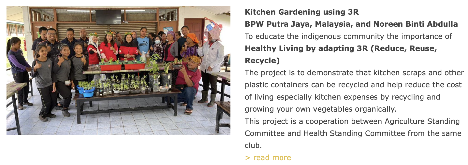 #EarthDay #greenBPW - The pledge of the SC Agriculture and the project "Kitchen Gardening"