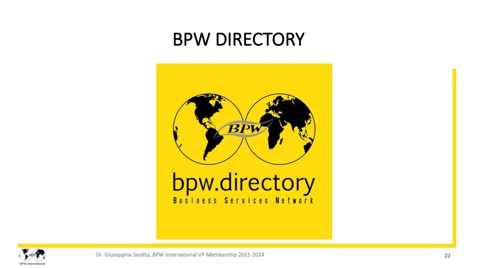 Report Dr. Giuseppina Seidita, VP Membership - 2021-2022