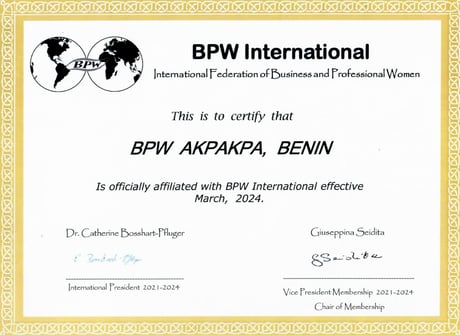 New Affiliate Club - BPW Akpakpa, Benin - Africa