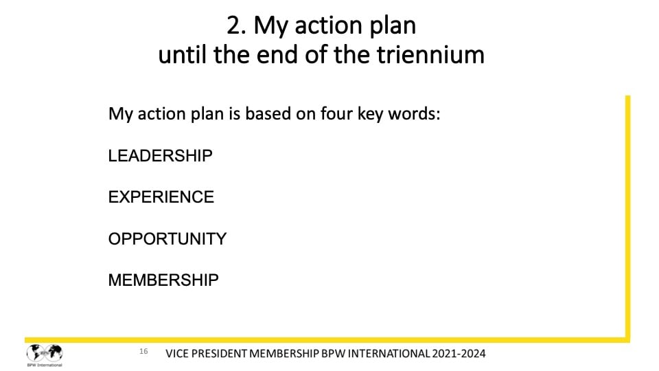 Report Dr. Giuseppina Seidita, VP Membership - 2021-2022