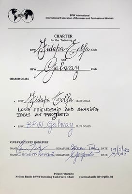 New Twinning - BPW Tolfa & BPW Galway