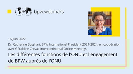 bpw.webinars - Videos "The United Nations and BPW International"
