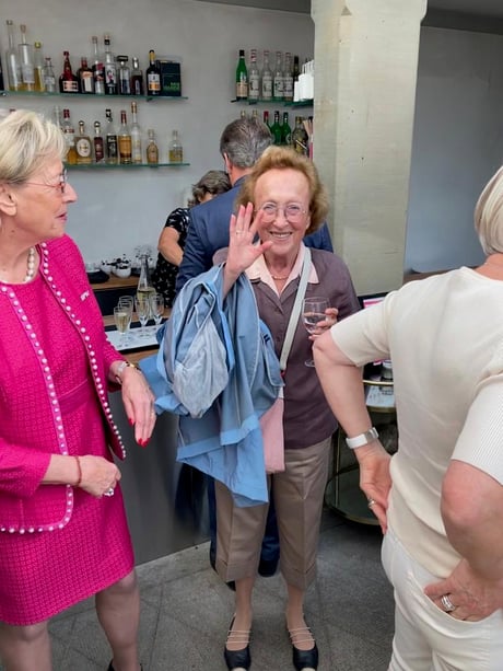 Fraçoise van Leeuwen, BPW UN Representative Geneva, with IP Catherine
