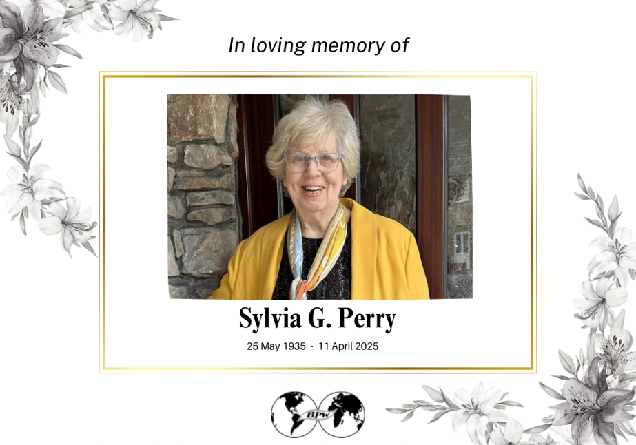 In Memoriam - A Tribute to Past International President Sylvia G. Perry