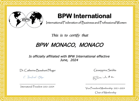 New Affiliate Club - BPW Monaco, Monaco - Europe
