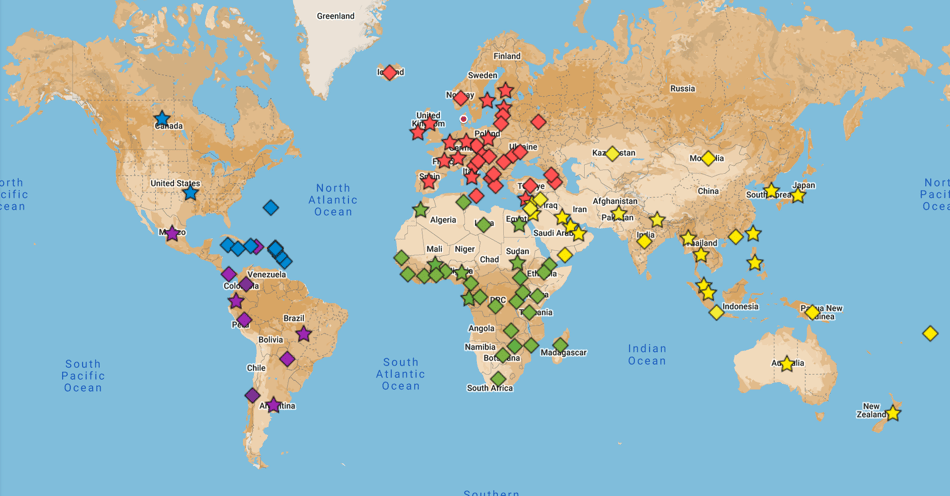 BPW International World Map