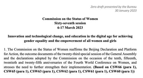 CSW67-2023 – Zero Draft
