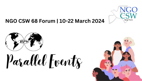 CSW68 – All BPW Parallel Events – Virtual & In-Person – Save the Dates!