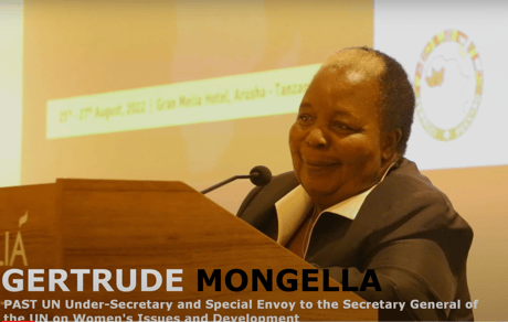 Gertrude Mongella at the BPW Africa Regional Conference 2022