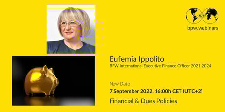 bpw.webinar postponed – “Financial & Dues Policies”