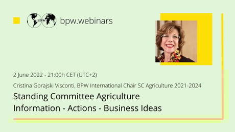 bpw.webinars – Video “Standing Committee Agriculture – Information, Actions, Business Ideas”