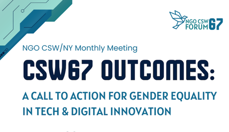 NGO CSW/NY – Debriefing on the outcomes of CSW67 – 20 April 2023