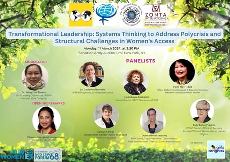 CSW68-Parallel Event: BPW International: Transformational Leadership – March 11, 2024