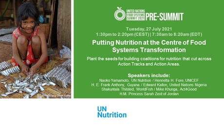 UN Food Systems Summit 2021 – Pre-Summit 26-28 July 2021, Rome