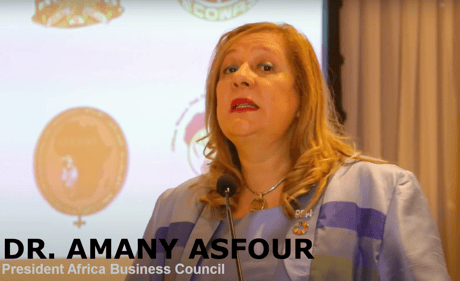 Dr. Amany Asfour at the Africa Regional Conference in Arusha, Tanzania