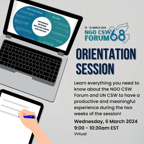 NGO CSW68 Forum – Orientation Session – Register now!