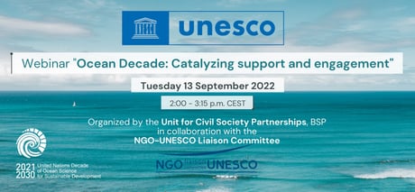 UNESCO – Ocean Decade: Invitation to Webinar