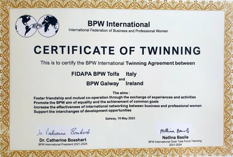 New Twinning – BPW Tolfa & BPW Galway