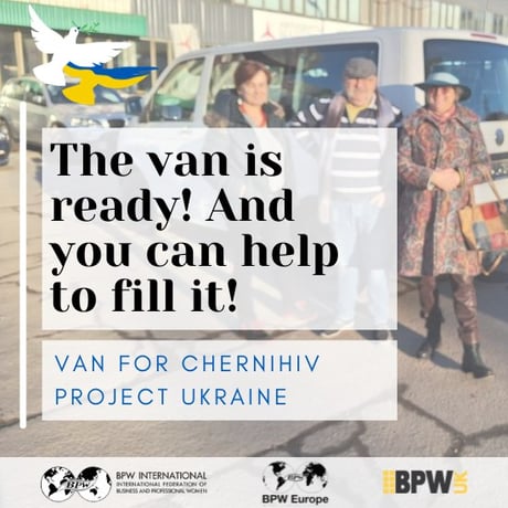BPW International Help – The Van for Chernihiv is ready