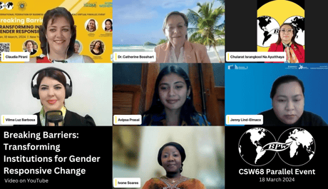 Video – Parallel Event – Breaking Barriers: Transforming Institutions for Gender-Responsive Change