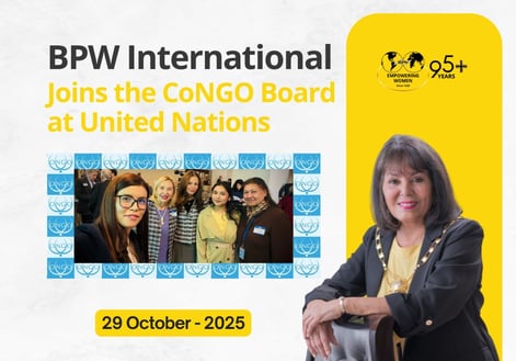 BPW International joins the CoNGO Board at United Nations