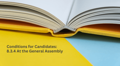 Congress 2024 – NOTE: Conditions for the Candidates