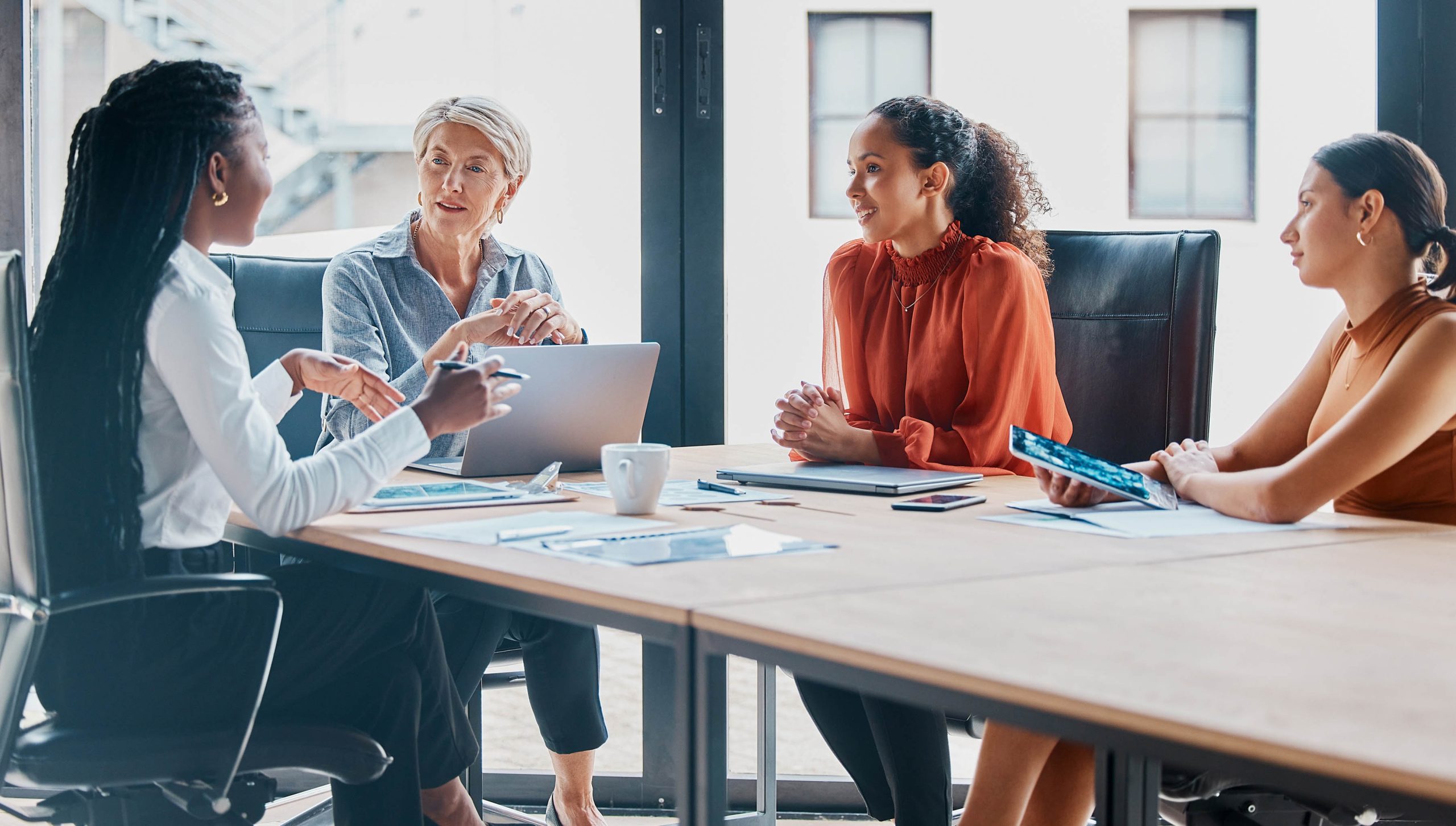 Diverse women business professionals